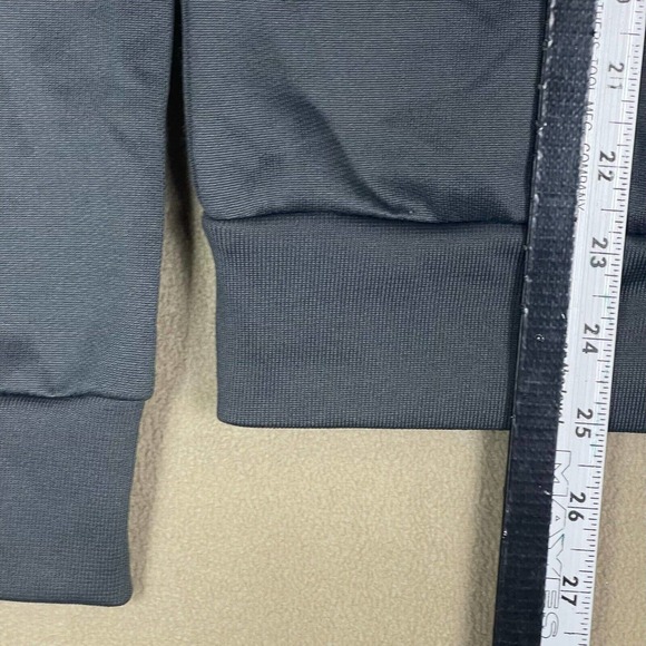 G Star Raw Full Zip Athletic Jacket‎ Mens M Gray Striped Made in Turkey - Picture 6 of 11